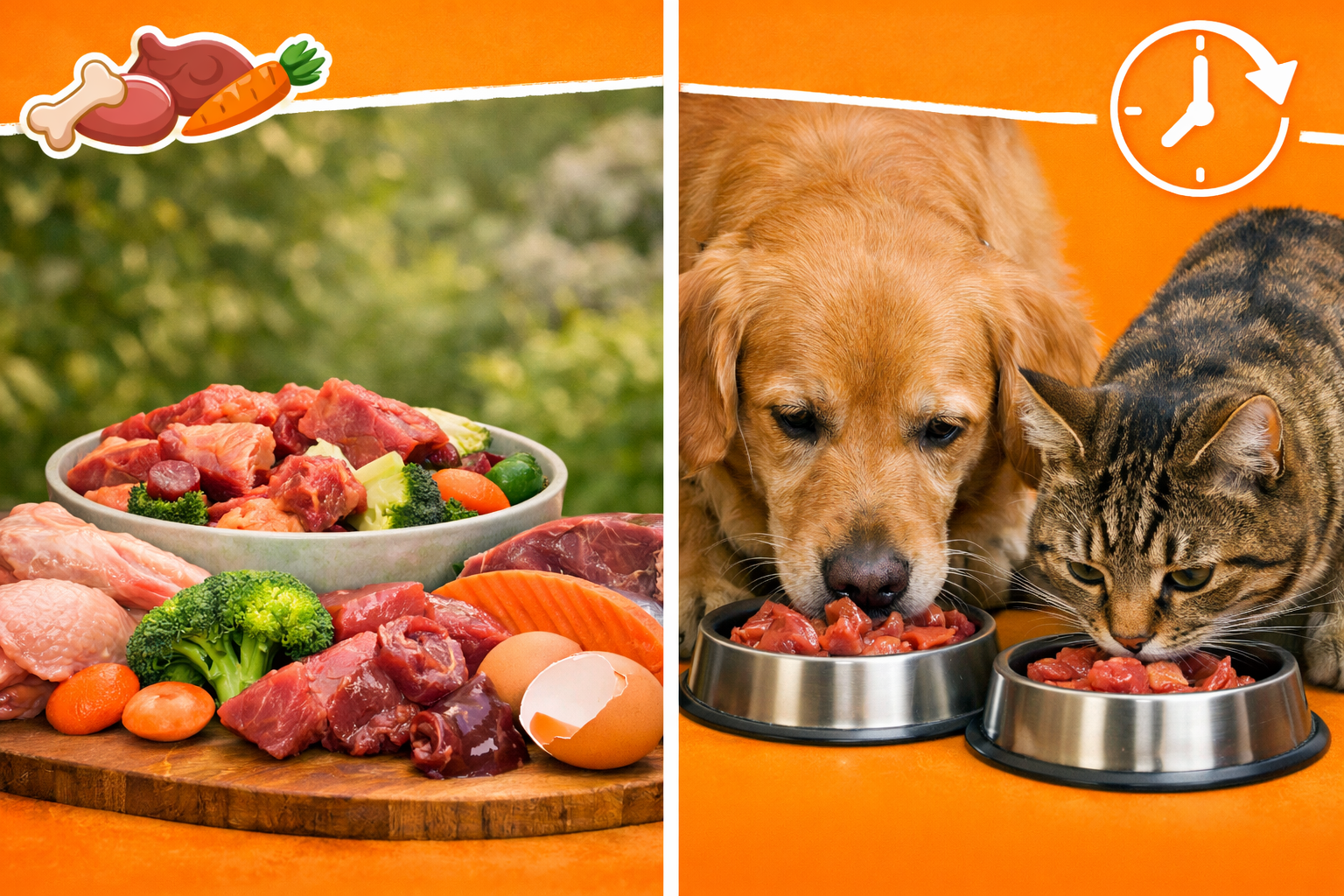 Raw feeding for pets ingredients and transition