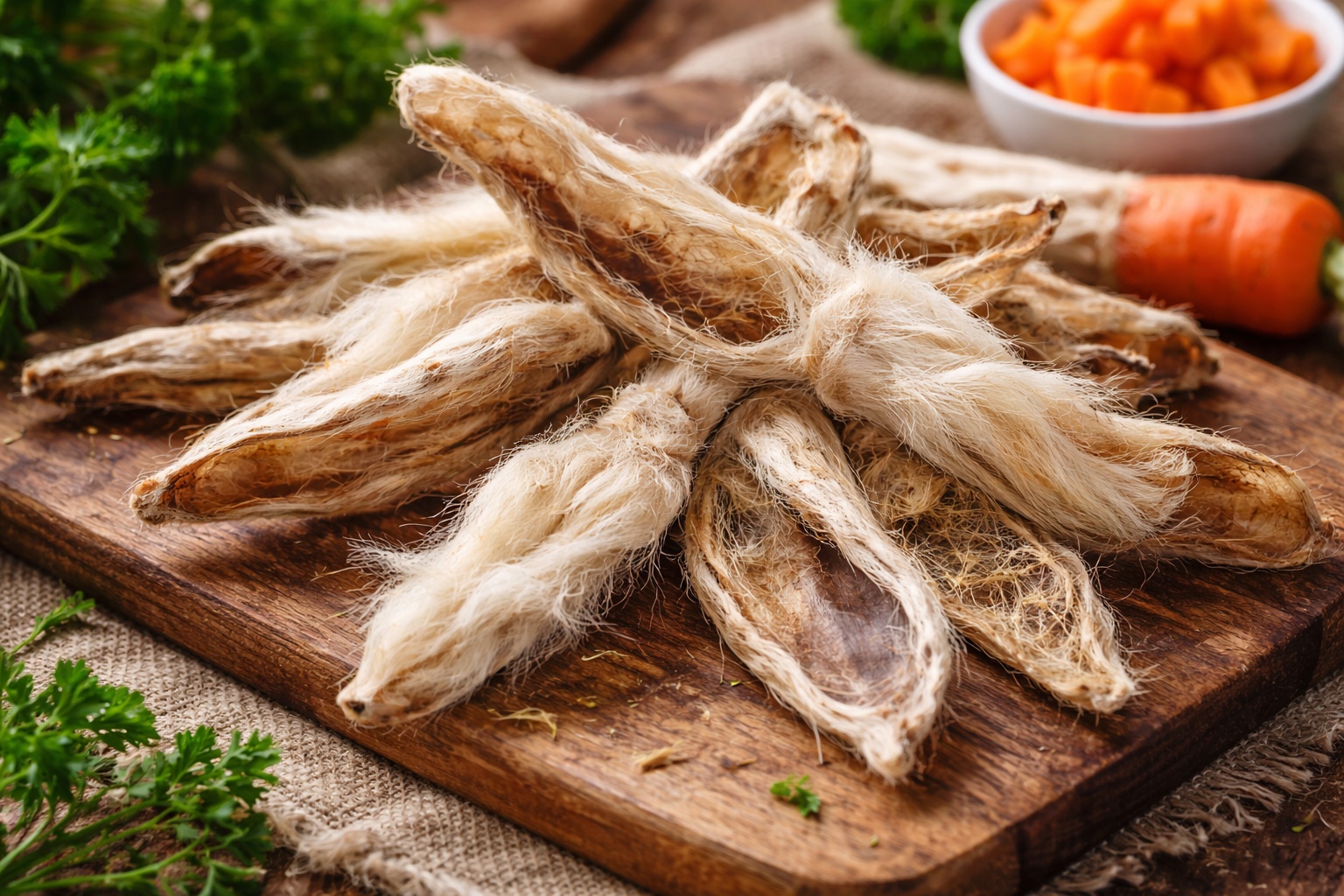 rabbit ear dog treats